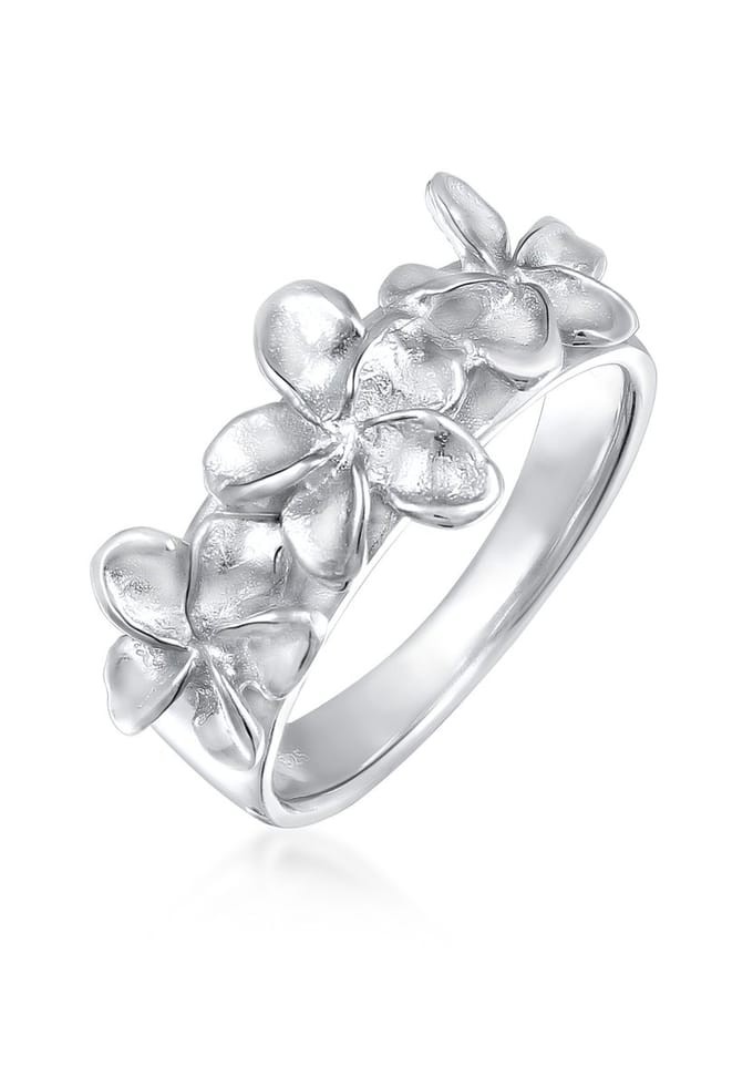 Nenalina - Ring - Damenring Blume Floral Statement 925 Silber - Dames
