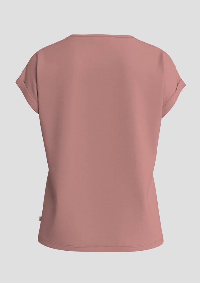 Q/S designed by - Dames t-shirt - Maat S - Vrouwen - Roze - Lyocell