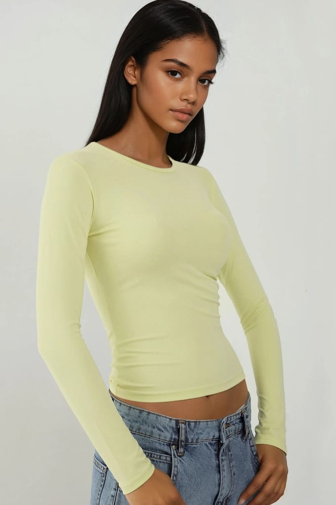 Langsleeve Crew Neck T-shirt