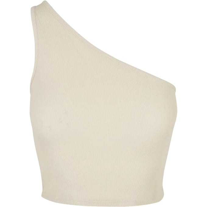 Urban Classics - Cropped Asymmetric Crop top - XS - Groen