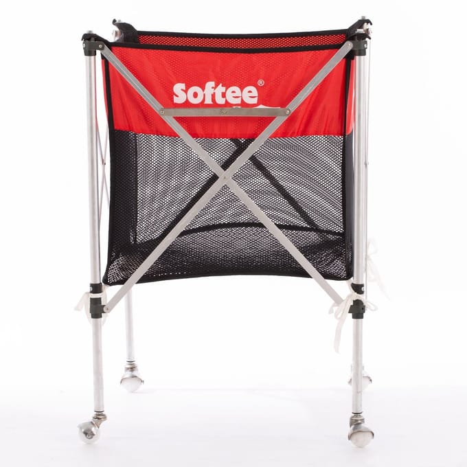 Softee Aluminium Opvouwbare Ballenwagen Oranje 89x58.5x58.5 cm
