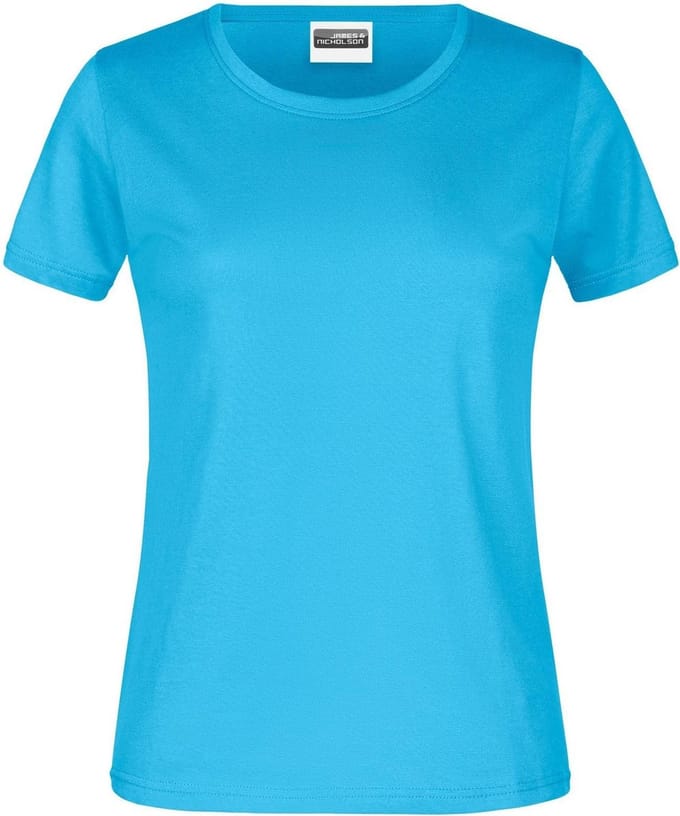 James And Nicholson Dames/dames Basic T-Shirt (Turquoise)