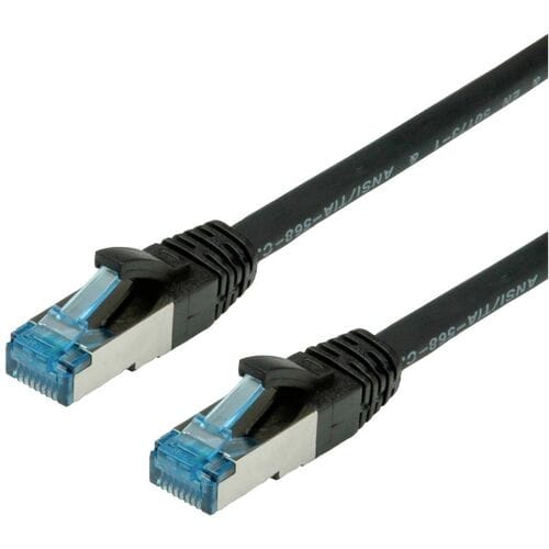 VALUE Patchkabel Kat.6A (Class EA) S/FTP (PiMF), LSOH, zwart, 5 m