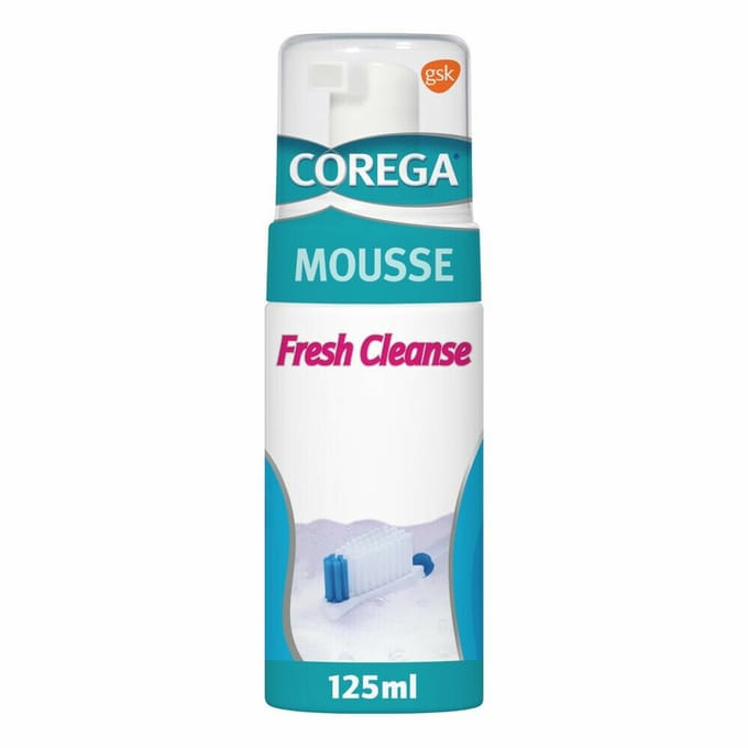 Corega Kunstgebitreiniger Fresh Cleanse Mousse - 3 x 125 ml - Voordeelverpakking