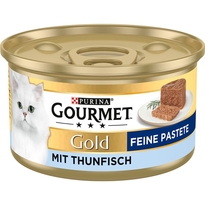 12x85g Gold Paté Tonijn Gourmet Kattenvoer