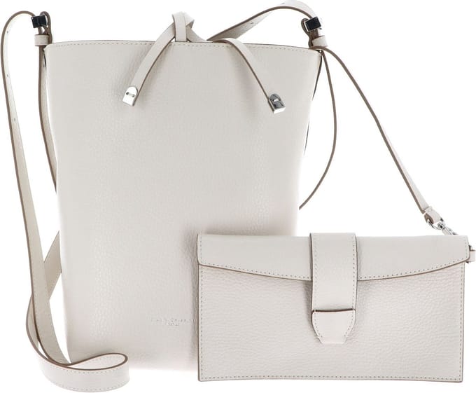 GIANNI CHIARINI Schoudertas Amelia Hobo Bag Marble Crème