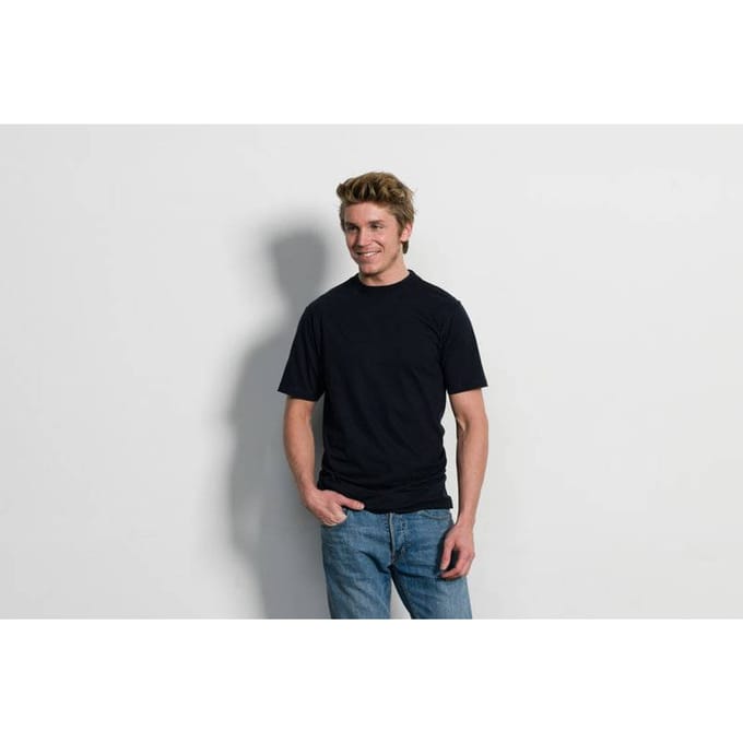 Slater 2510 - BASIC 2-pack T-shirt ronde hals korte mouw navy M 100% katoen
