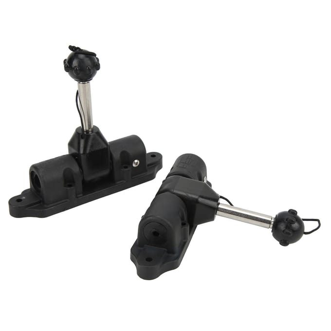 2 STUKS Kajak Peddelvergrendeling Houder Opblaasboot Roeispaalvergrendeling Patch voor Kano's Vlotten Dinghy Accessoires black