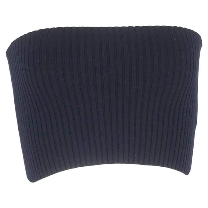 Chloé ribgebreide tube top in marineblauwe wol