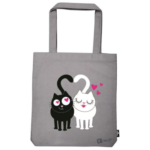 Ed, the cat katoenen tas, formaat 39 x 42 cm. - ed in love