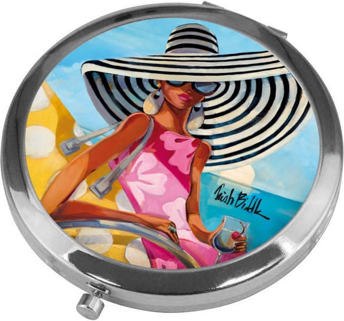 Goebel - Trish Biddle | Make-Up Zakspiegel Summer Girl | Metaal - 7cm