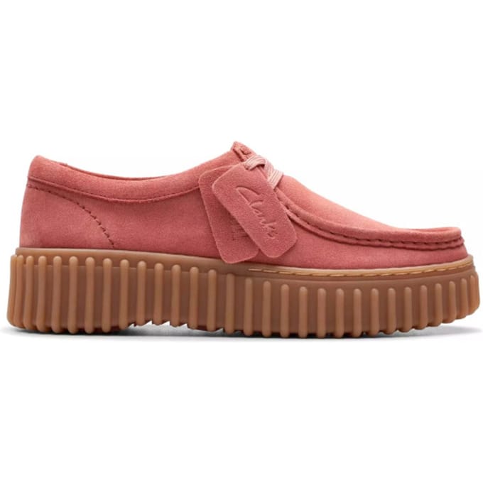 Clarks Torhill Bee - dames veterschoen - Roze - maat 35.5 (EU) 3 (UK)