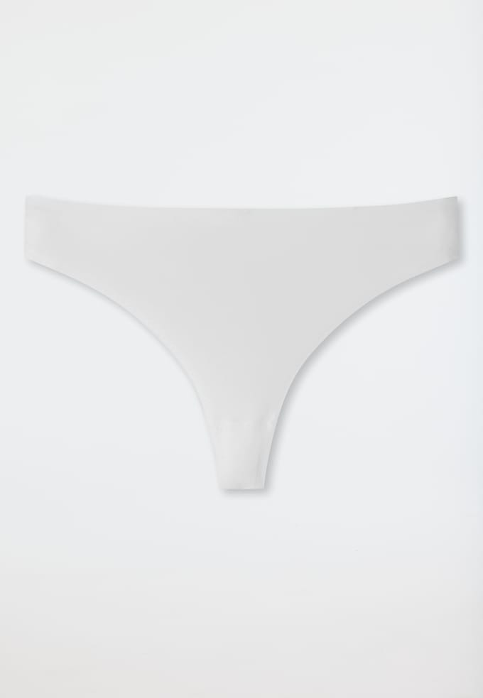 SCHIESSER Invisible Soft string (1-pack) - dames string microfiber wit