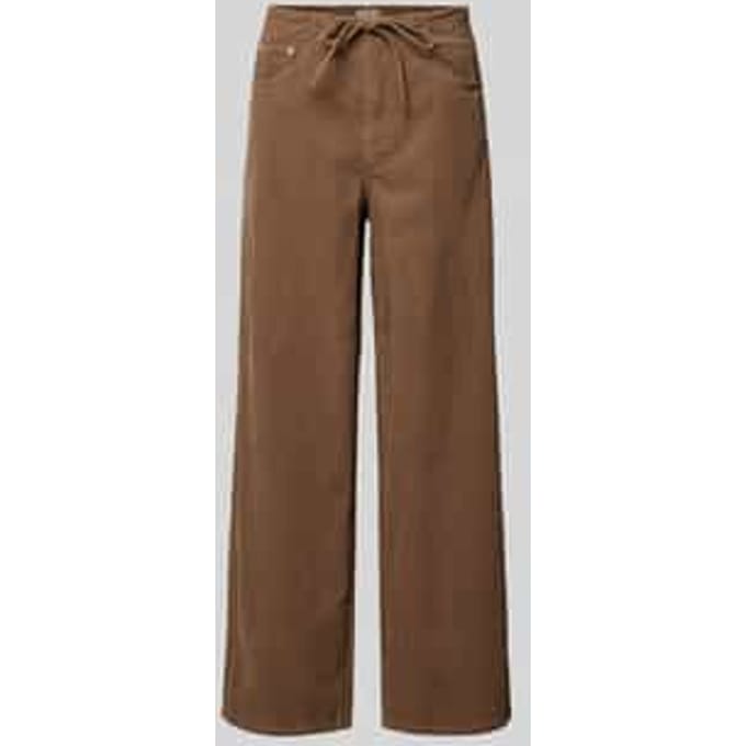 Loose fit corduroy broek van puur katoen