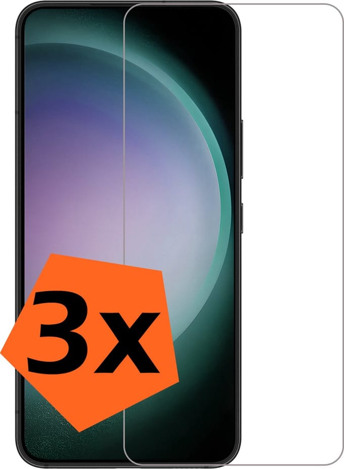 Screenprotector - 3 Stuks - Geschikt voor Samsung Galaxy S23 Plus - Volledige Dekking - Gehard Glas - Beschermglas - Tempered Glass - Screen Protector