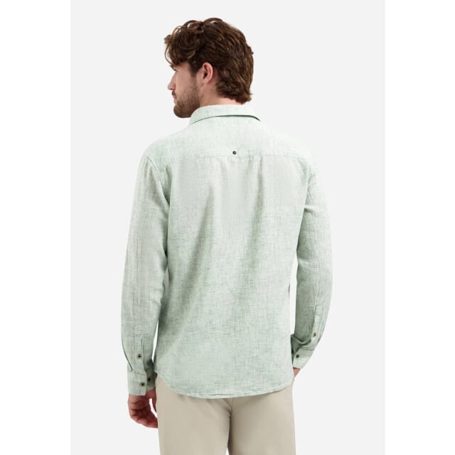 No Excess Shirt two tone with linen green