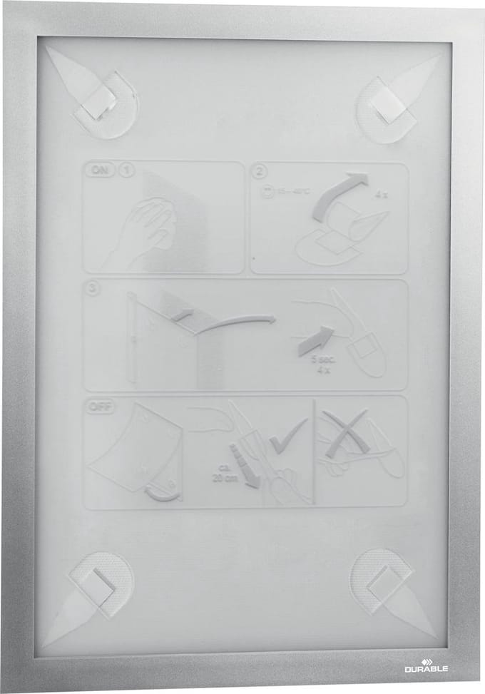 Duraframe Durable 484323 A4 zilver | 20 stuks
