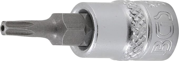 BGS Dopsleutelbit 1/4 Torx met boring T15