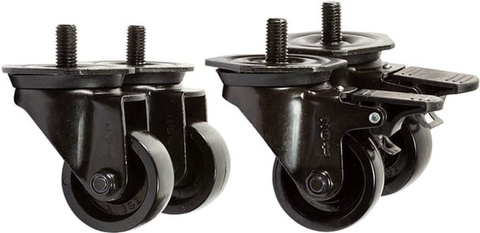 Logische Zwenkwielen voor 19" Serverracks, 600 kg