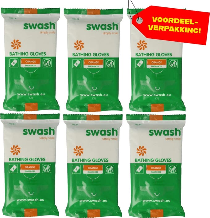 Swash Washandjes - Geparfumeerd - 6x 8-pack - voordeelverpakking