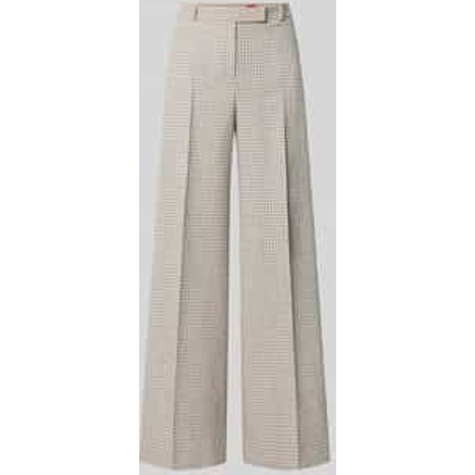 Wijde broek van katoenmix model 'Herberta'