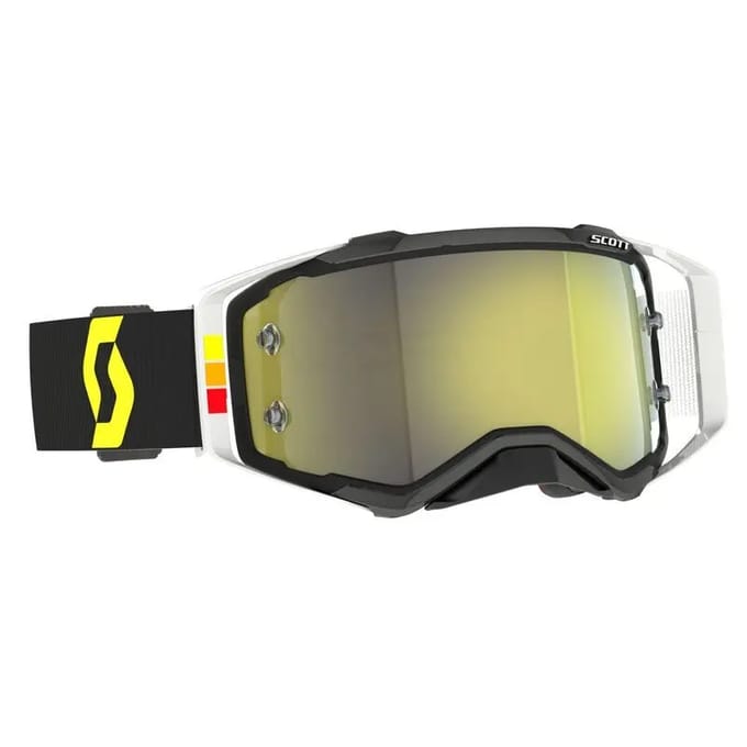 Scott Prospect Pro Circuit Motocross Bril - Zwart/Wit/Geel