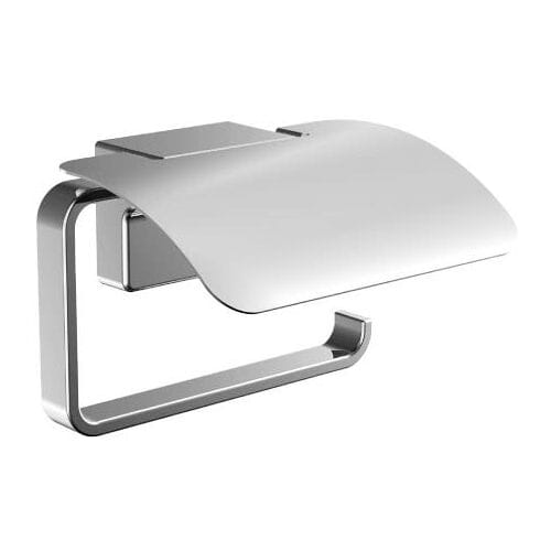 Emco Cue toiletrolhouder 13,5x11x8,9cm met klep chroom