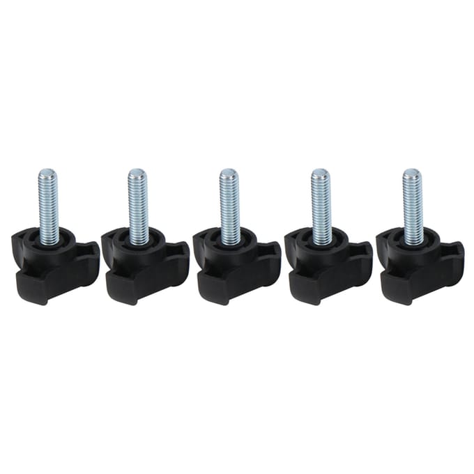 5 stuks verstelbare knopbout plastic driehoekige boog handgreep schroef handgedraaide vergrendelingshandgreep M6 25 mm