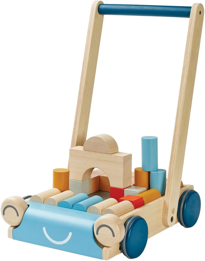 PlanToys Loopstoeltje - Boomgaard - Duurzaam Hout - Creatief Spel - Loopplezier - Stimuleert Ontwikkeling