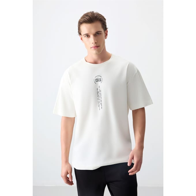 Oversized Katoenen Crew Neck T-Shirt