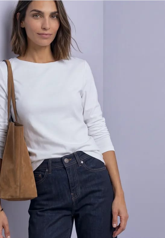Longsleeve met boothals