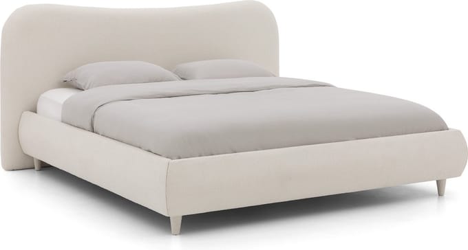 Goossens Bedframe Pecaro, 180 x 200 cm Stof Alpine ivory 101