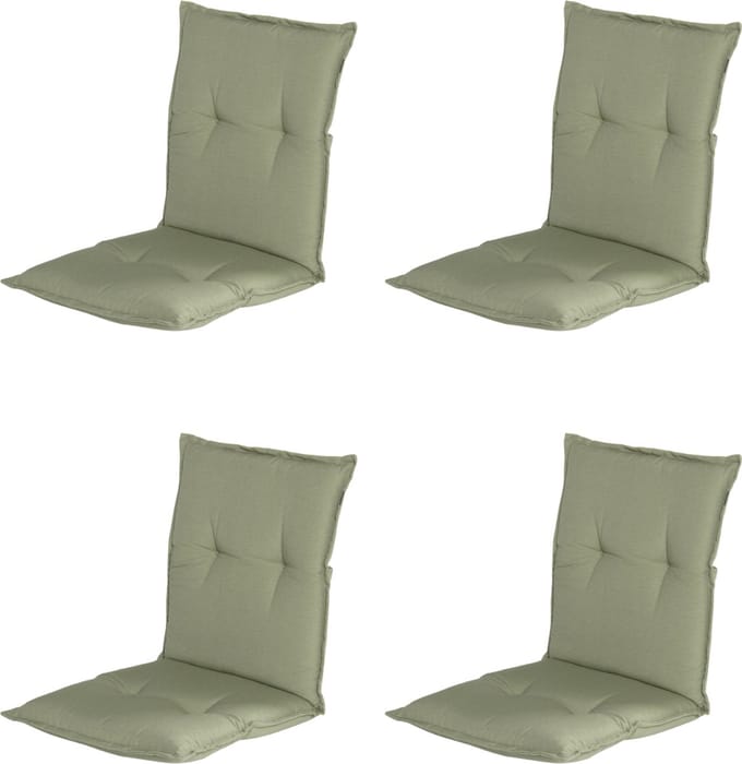 Hartman - Tuinkussen - Lage Rug - 4x - Groen - 100x50cm - Standenstoel