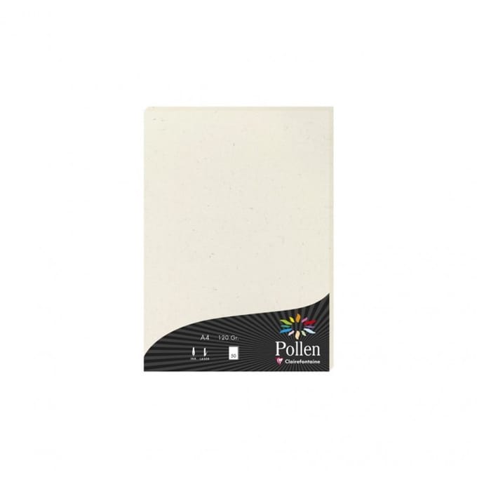 Clairefontaine Pollen recyclingpapier A4 120g/m² naturel wit 50 vel