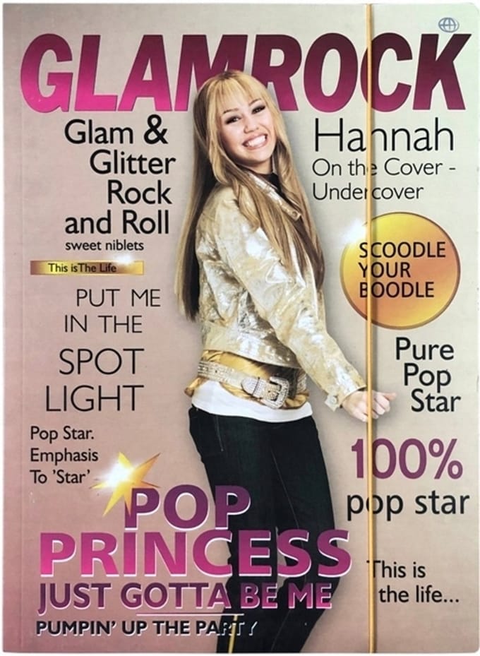Hannah Montana Map met Elastiek - A4 - Kleurrijk