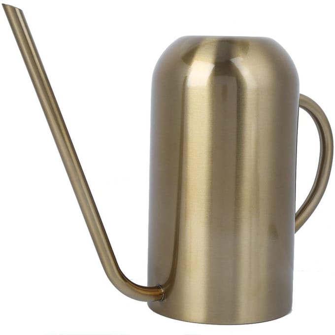 Arrosoir à long bec en acier inoxydable Pot d'arrosage de jardin Outil d'irrigation Doré 1,5 L gray