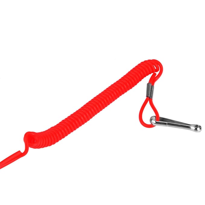 22mm 78  Motorfiets Boot Buitenboordmotor Motor Dood Stop Schakelaar Met Lanyard Koord black