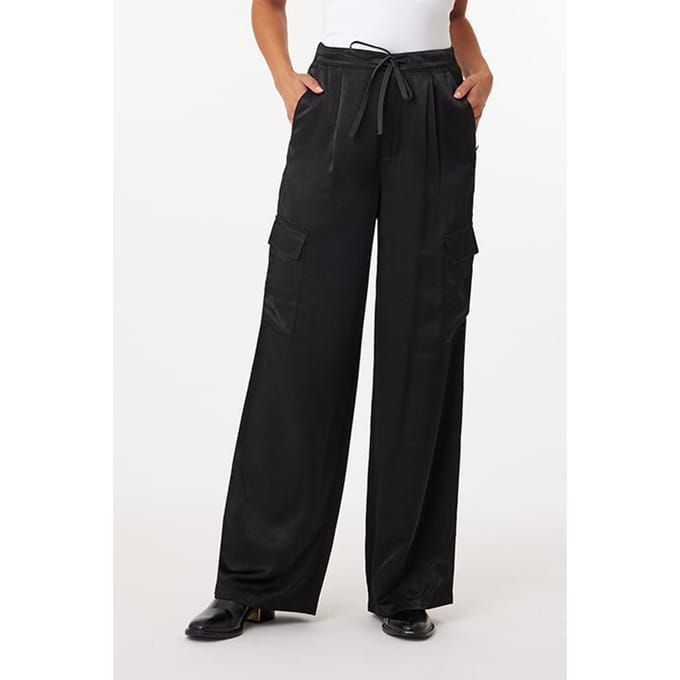 Scotch & Soda Satin Cargo Black Taglia: W32 | Pantaloni cargo Outlet | Donna | Nero