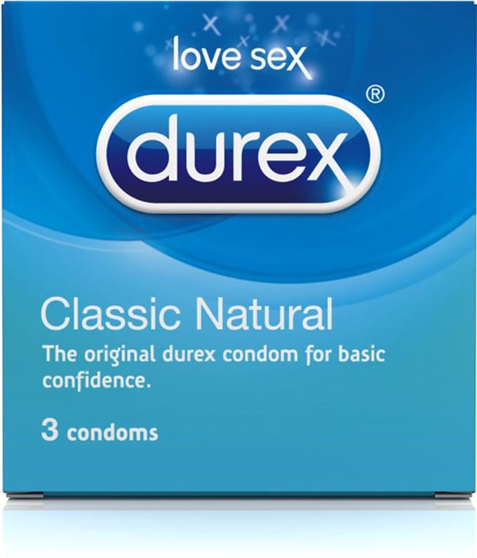 Durex Classic Natural - Condooms - 3 stuks