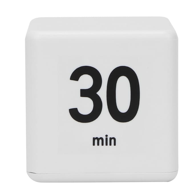 Professionele Schoonheidssalon Flip Timer Tijdmanagement Kubus Timer voor Student Leren15‑20‑30‑60 black