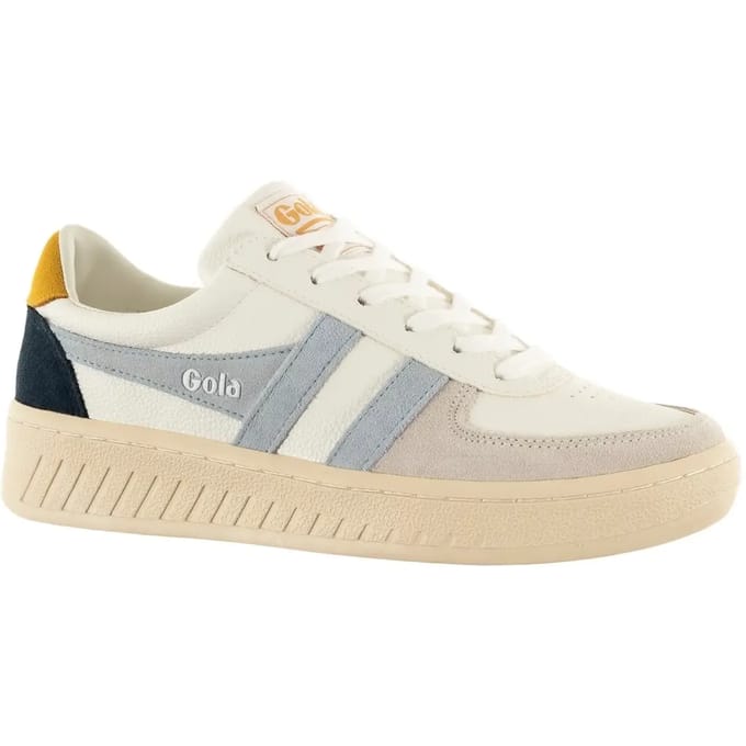 Gola damessneaker Grandslam Trident wit lichtblauw