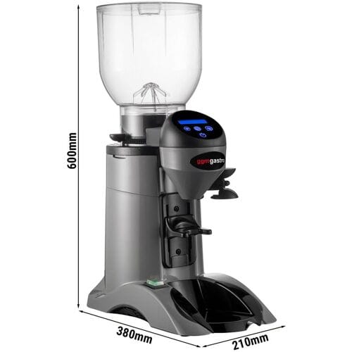 GGM Gastro Kaffeemühle - 2kg - 77dB - Mit automatischer Dosierung - Grau Grijs