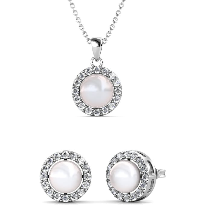 Circlet Parel Sets - Zilver en Kristal