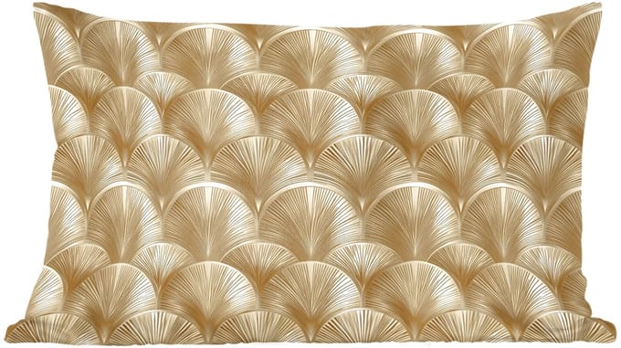 Sierkussens - Kussentjes Woonkamer - 60x40 cm - Patroon - Waaier - Goud
