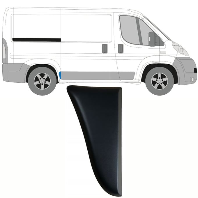 Zijlijst sierlijst voor Citroen Jumper 2006-2018 / Rechts