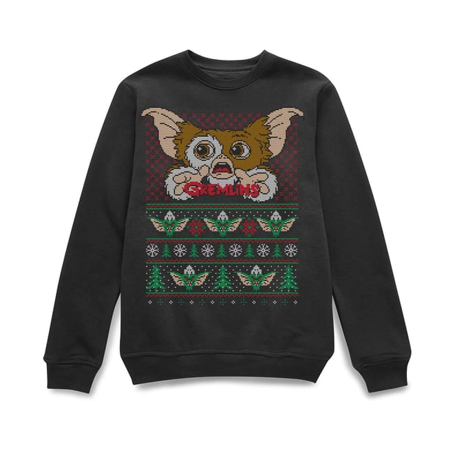 Gremlins Ugly Knit Christmas Jumper - Black - S