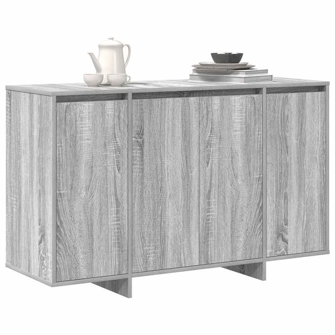 vidaXL - Dressoir - Grijs - Sonoma - 120 - x - 41 - x - 75 - cm - Bewerkt - hout
