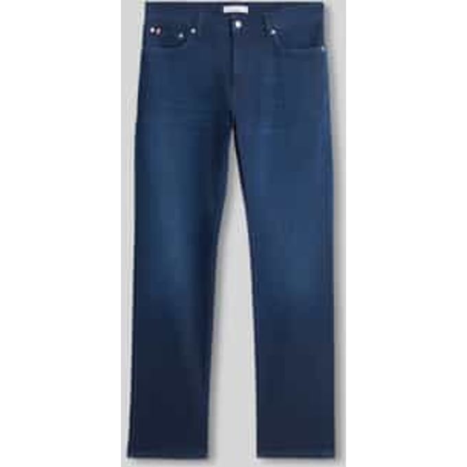 Regular fit jeans met dark-wash-look