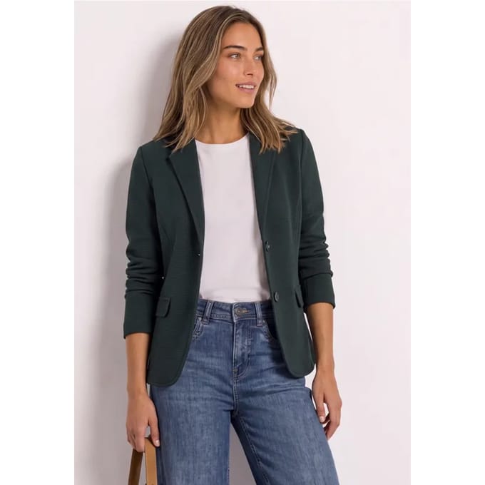 Eenvoudige blazer met structuur