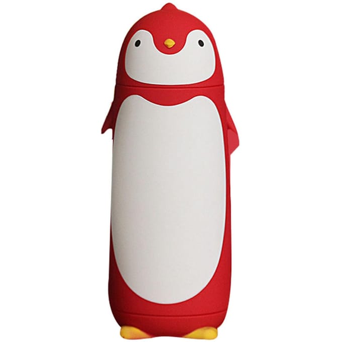 Waterfles Pinguïn Design Warmte-isolatie 300ml Draagbare Waterbeker voor Buiten Blauw